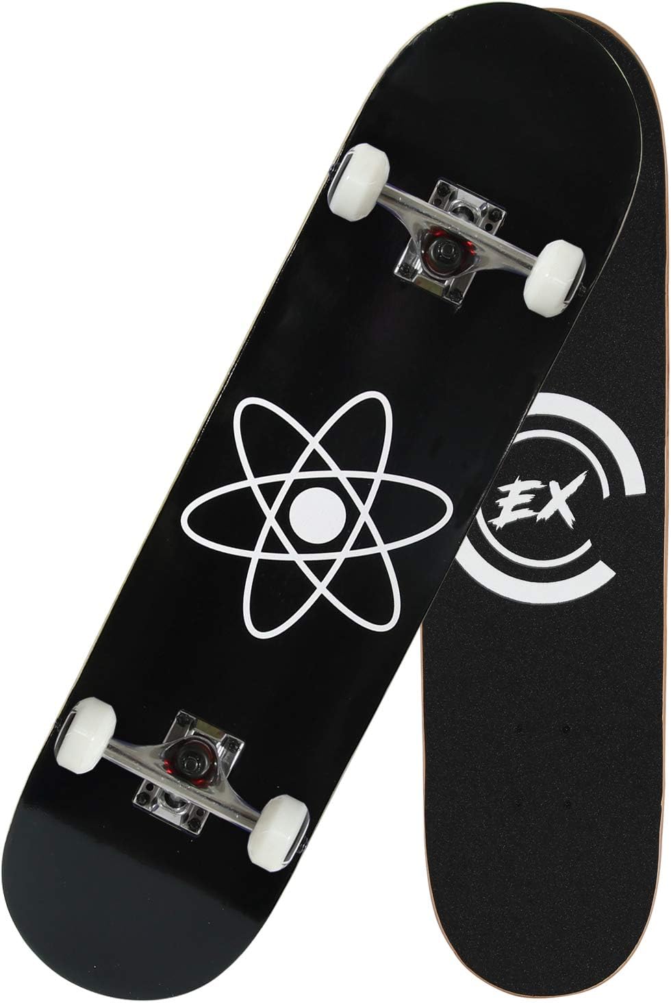 Skateboards for Beginners, Complete Skateboard 31 x 8, 7 Layer Canadian Maple Double Kick Concave Standard and Tricks Skateboards for Kids and Beginners