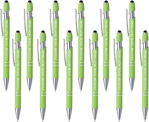 Vista 85 de 10 Pcs Personalized Pens Bulk Custom Ballpoint Pen, Engraved Pen with Name Logo Text Stylus Pens for Touch Screens Bulk-for Businesses, Office