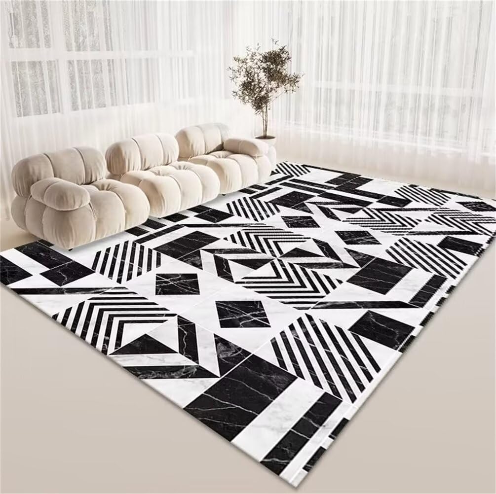 Tapis lavable et antitache pour enfant 60x110cm geometrique