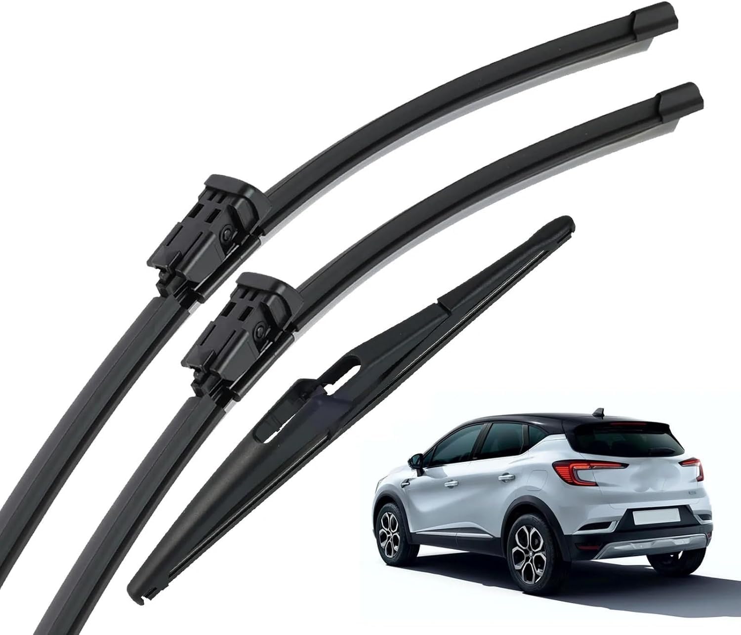 MadongJ Windshield Windscreen Wiper Blades for Renault Captur JB JE 2019-2025, Replacement Blades All-Weather Performance Streak-Free Windshield Wipers