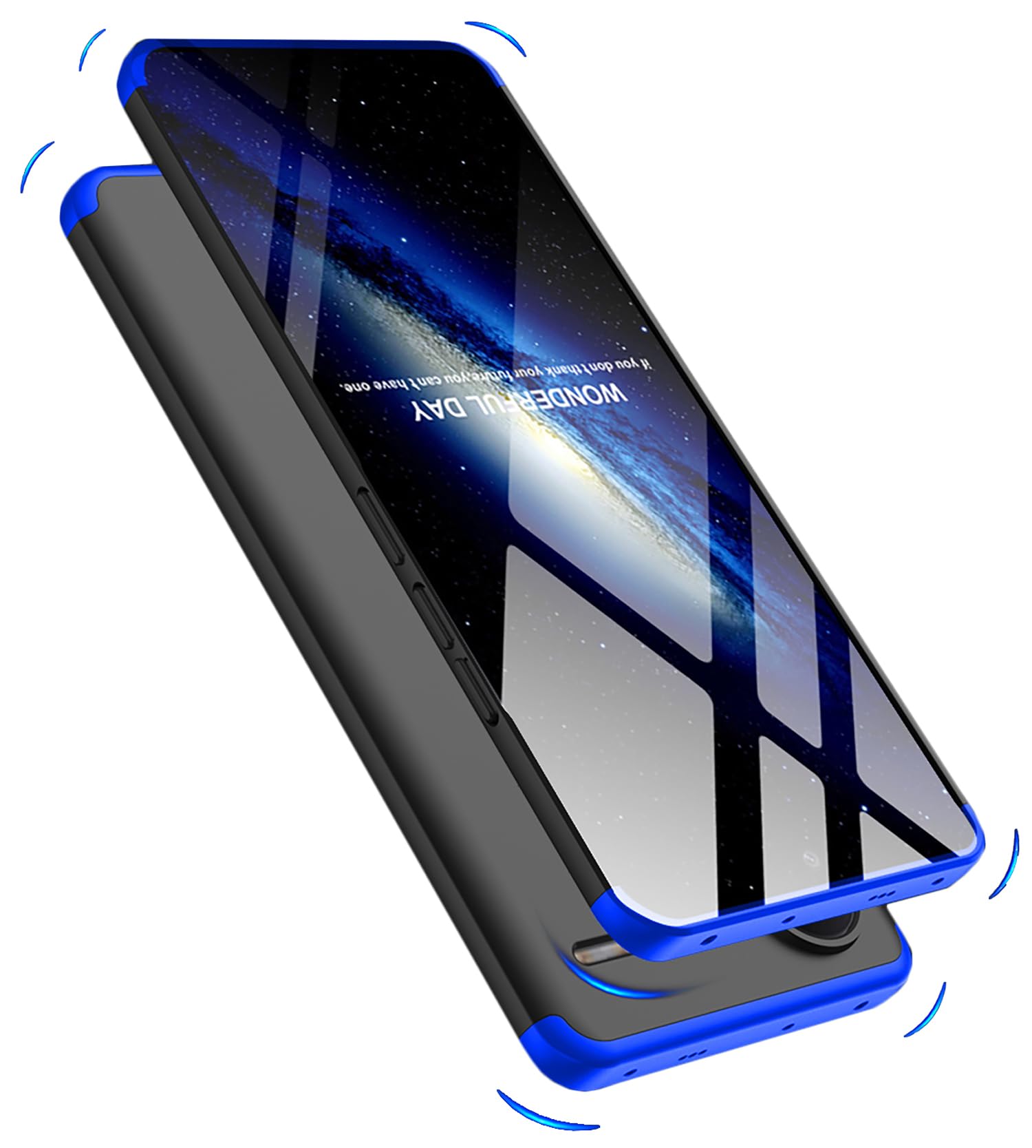 Kapa Double Dip Full 360 Protection Back Case Cover for Redmi Note 13 Pro Plus (5G) (Blue,Black) (B0DFPHZTWC) Amazon Price History, Amazon Price Tracker