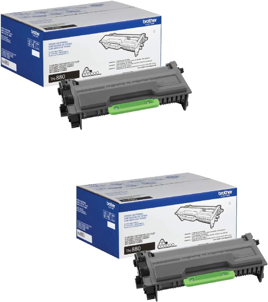 Brother Printer Super High Yield Toner, TN-880 (2 Pack)