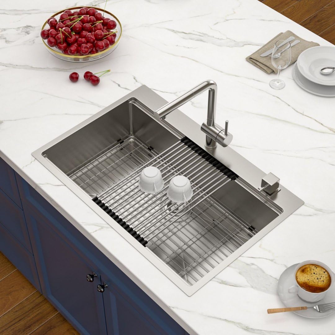 Snapklik.com : 33 Inch Drop In Kitchen Sink 33x22 Kitchen Sinks ...