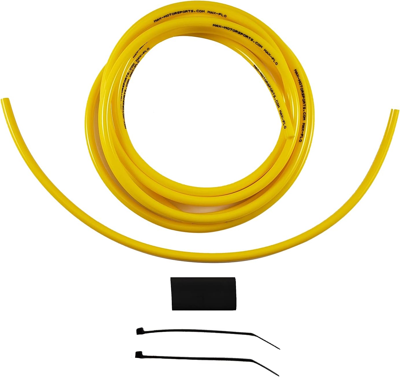 Universal 5'ft Kit 4mm ID/3.2mm ID Carburetor Vent Hose Lines compatible with Keihin Mikuni Carb Mx ATV (Solid Black)
