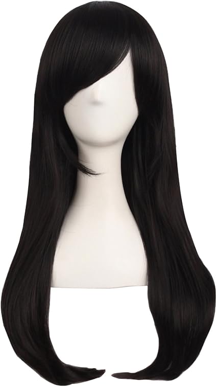 70 cm black wig