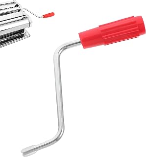 Pasta Machine Replacement Handle - Universal Metal Handle Replacement Pasta Machine Handle, Durable Accessory for Home Noodle and Noodle Makers (Red)