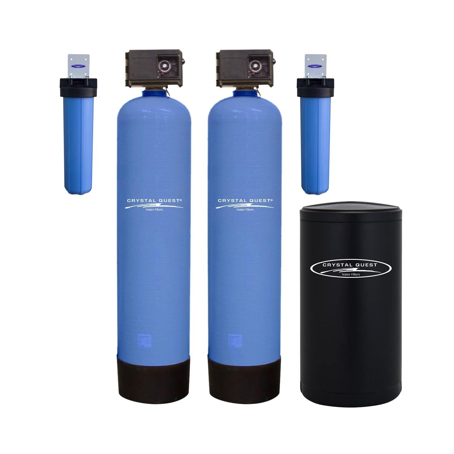 Smart High Flow Whole House Water Filter | 20 GPM (4+ Bathrooms) | Crystal Quest