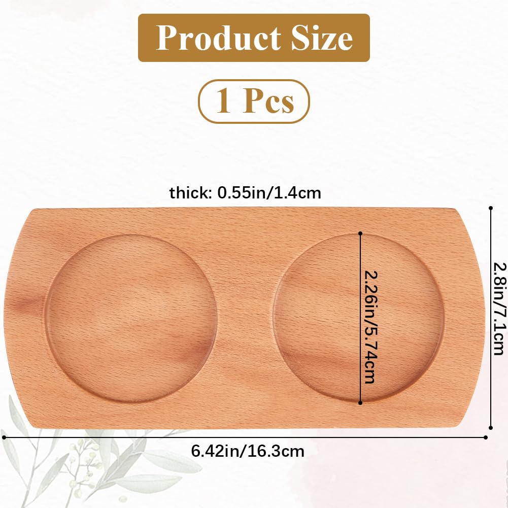 GORGECRAFT Wooden Salt and Pepper Mill Tray Wood Tray Pepper Mill Holder Shakers Salt Grinder Rest for Kitchen Storage Holder Accessories Home Decor - Image 2