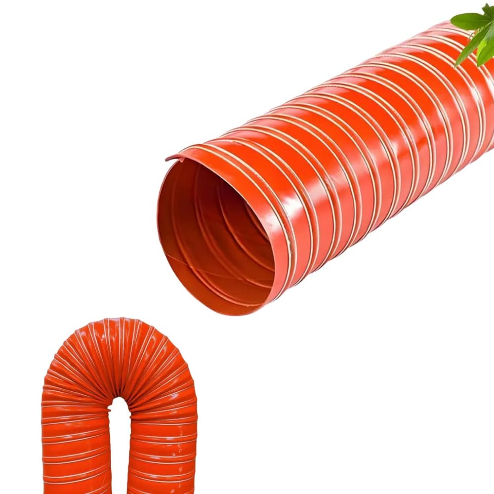 Conduit d'évacuation flexible en silicone ignifugé haute température 89 mm
