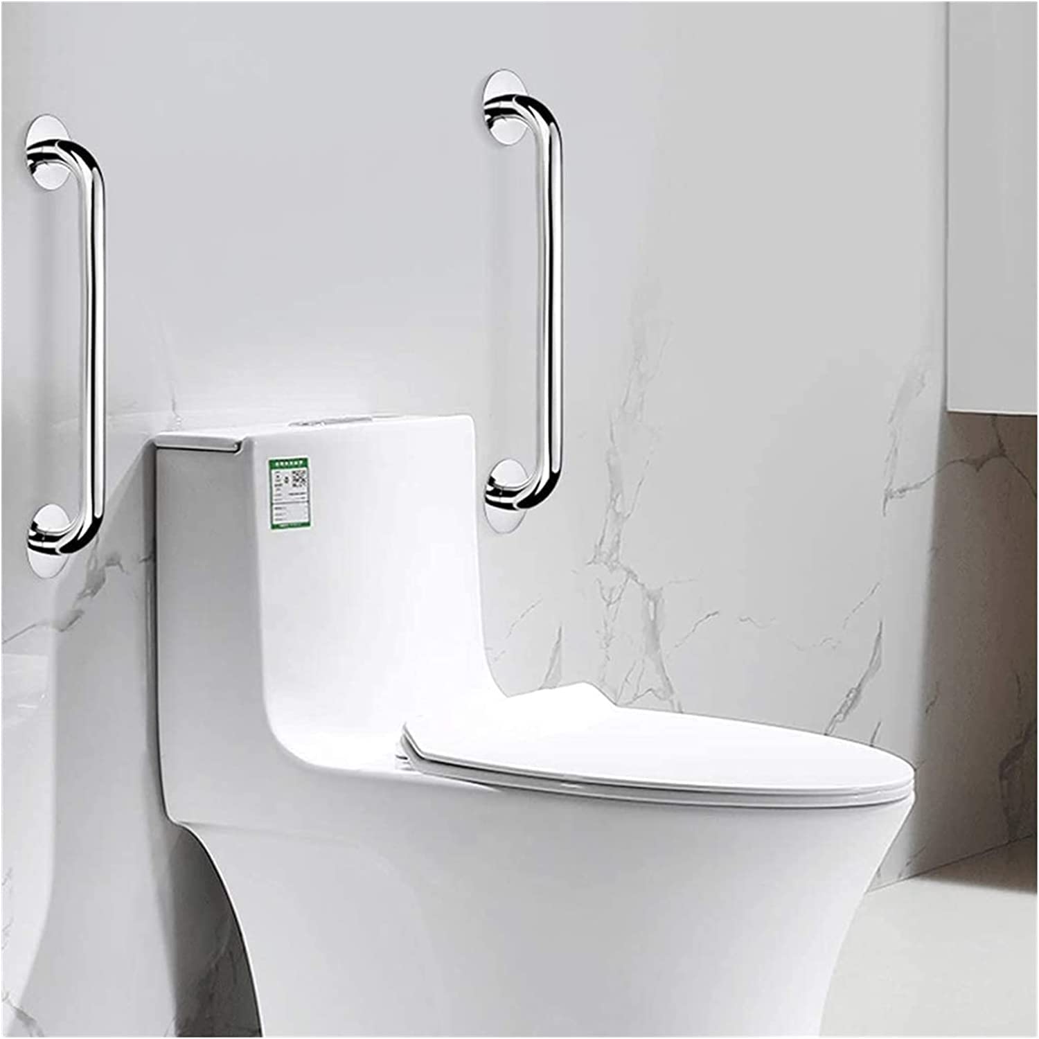 Barras de Apoyo para baño, pasamanos, Barras de sujeción para discapacitados, Acero Inoxidable no Perforado, Barra de Seguridad para Toallas montada en la Pared, asa de Asistencia