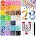 8500Pcs Resin Rhinestones with Tweezers for Crafting, Mixed-Color 5mm Bedazzling Crystal with 3Pcs 10ml B7000 Jewelry Glue for DIY Crafts Clothing Tumblers Shoes Fabric Nail Art