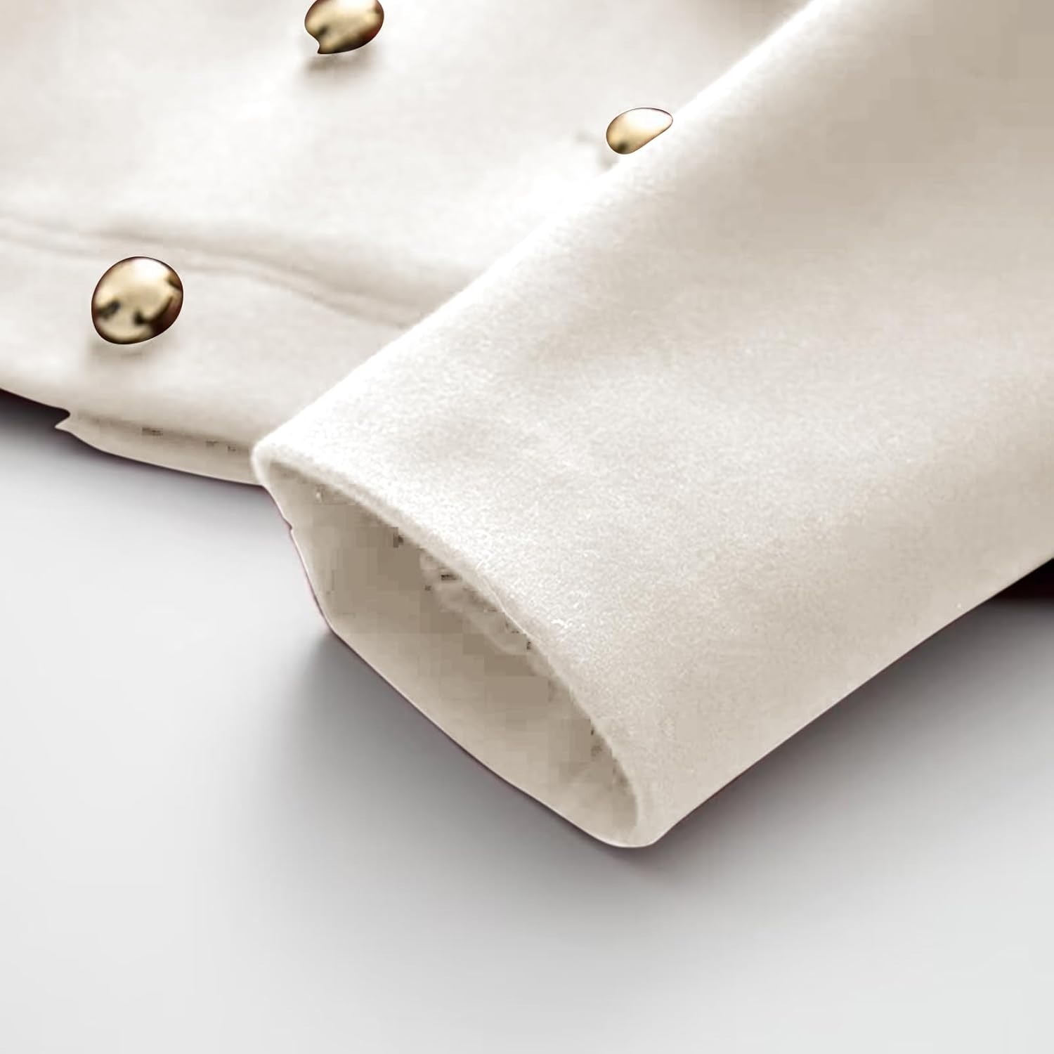 KEOMUD Pea Coats for Women Elegant Casual Short Trench Coats Peter Pan Collar Wool Outwear for Fall Winter