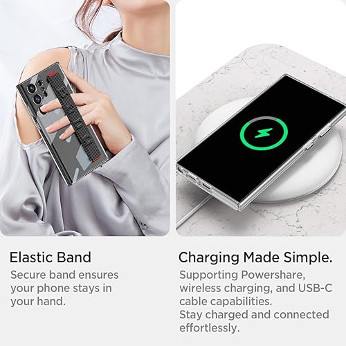 Miniatura 7 de Miimall para Ultra Case Strap Clear+Carbon Fiber