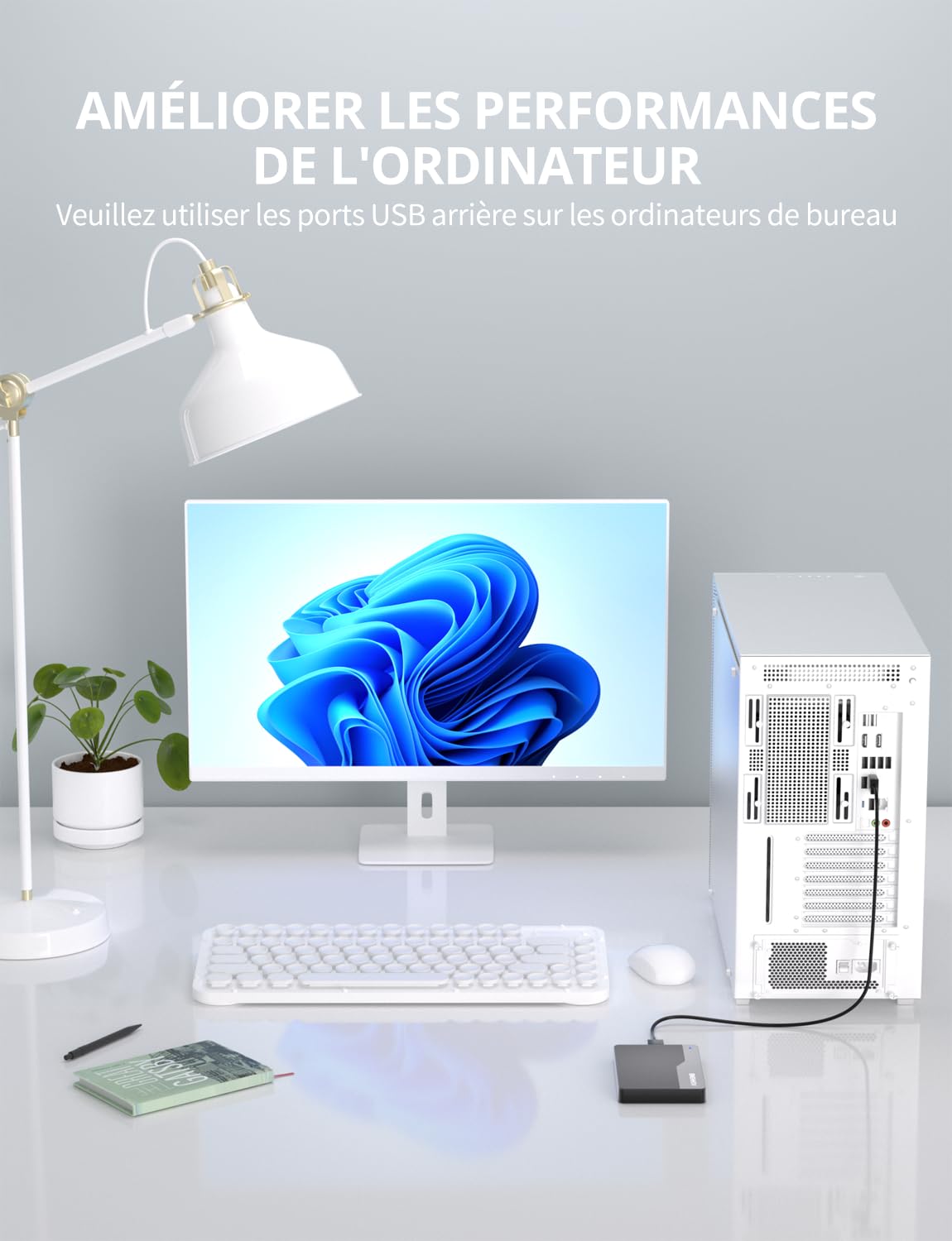 Disque Dur Externe Portable 500Go 2.5'' USB 3.0 HDD pour PS4 PC Mac Xbox