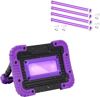 LED Black Lights Bar& LED Black Lights, Blacklight for Party, Stage Lighting, Aquarium, Body Paint, Fluorescent Poster, Glow in The Dark