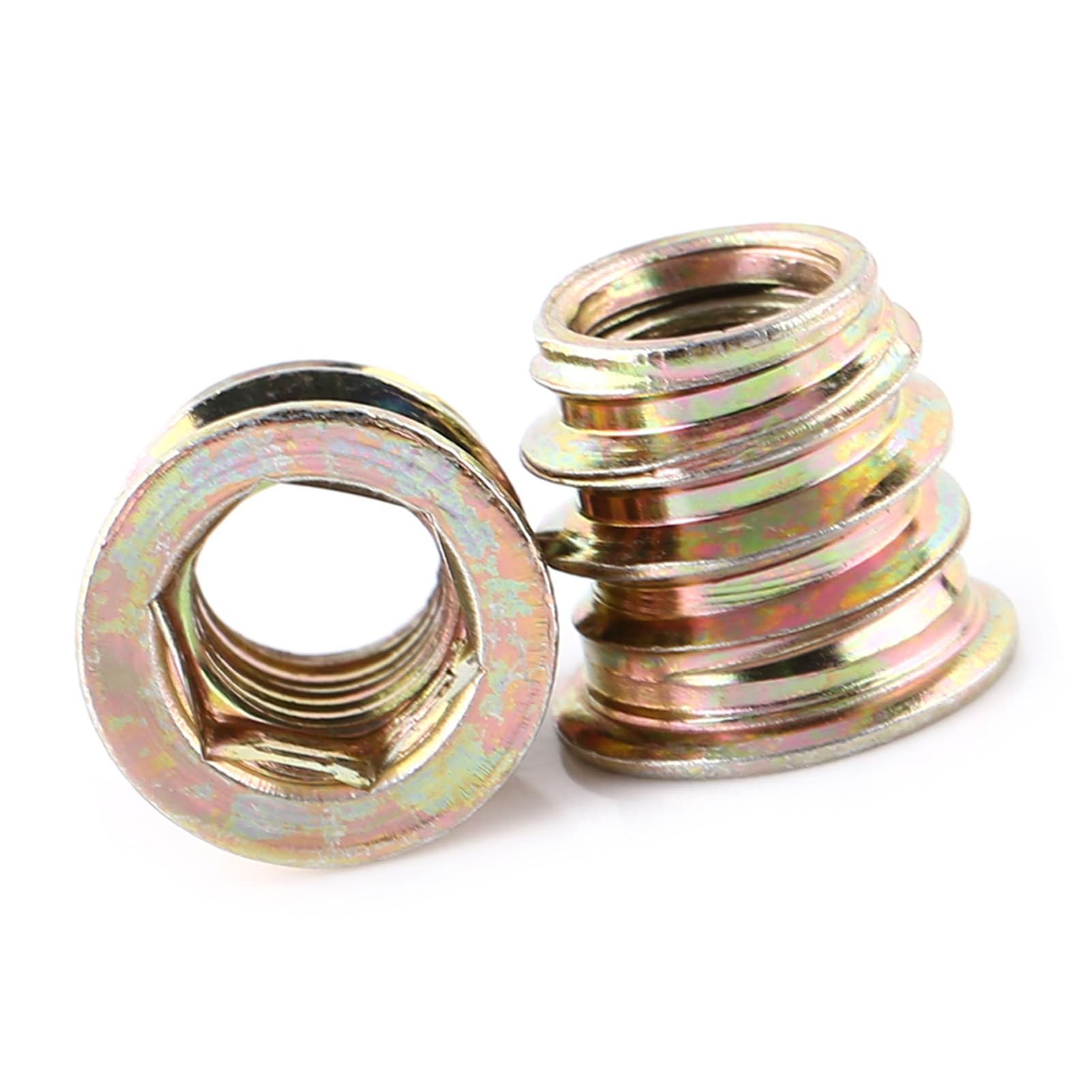 24 Inserts Filetés M8 X 13mm à Douille Hexagonale - Pour Meubles - Uxcell