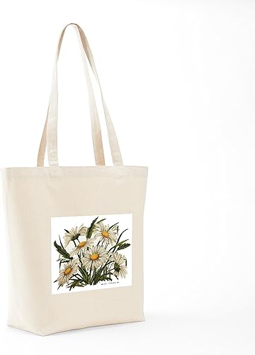 Miniatura 7 de CafePress Daisies - Bolso de mano estilo vintage victoriano bolsa de lona natural bolsa de compras reutilizable