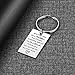 iWenSheng Step Dad Keychain Gift - Father's Day & Birthday Gift for Step Dad, Stainless Steel, Silver, Thank You Jewelry