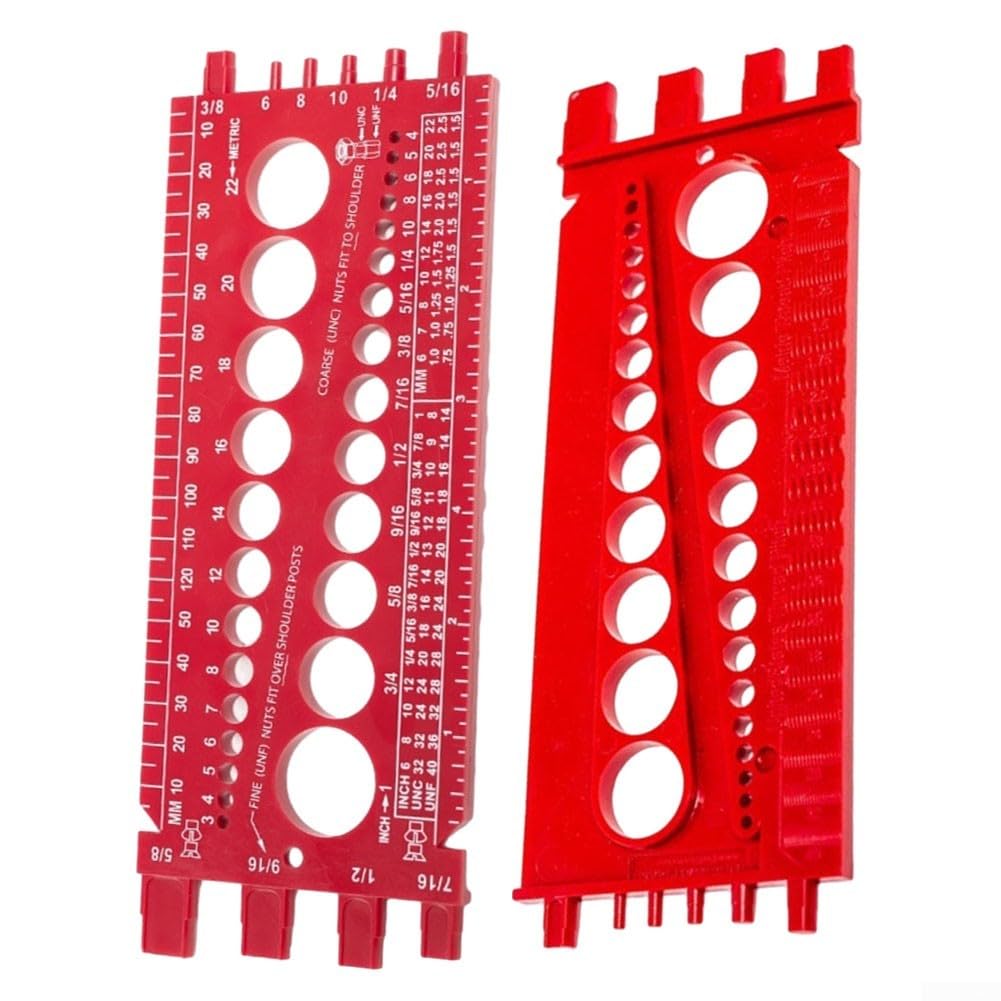 Thread Measurement Template Screw Thread Gauge EXTRWORY 21 Cm Screw Template Gauge – Metric ...