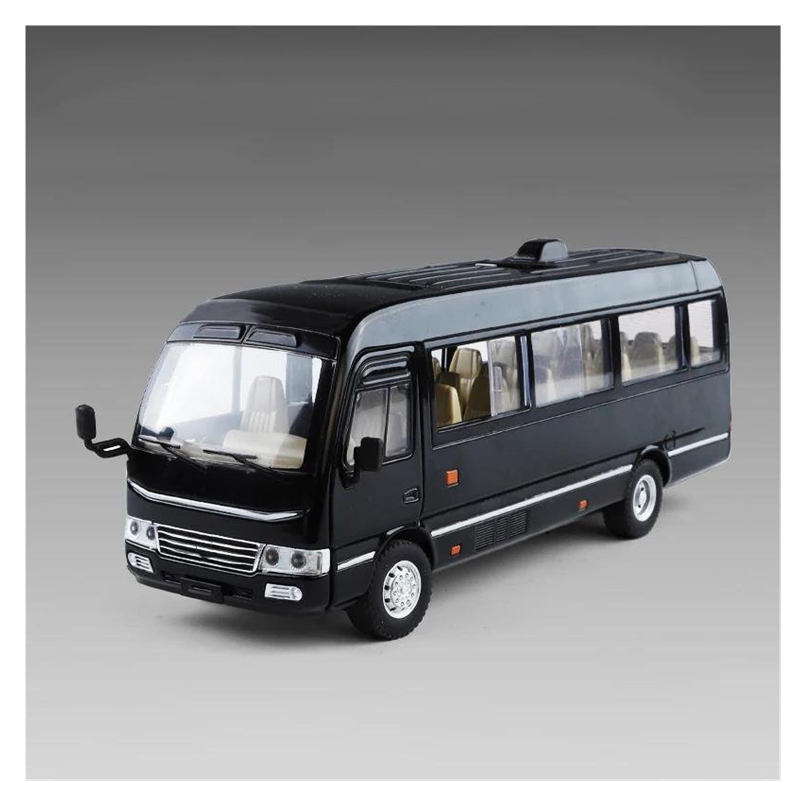 Audsni Black Die-Cast Diecast Car Model For Toyota For Coaster Diecast Model Car
