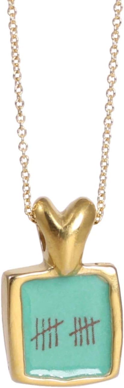 Mark Poulin Ten Year Anniversary Necklace on 20" Gold Filled Chain -10th Gold Pendant for Women