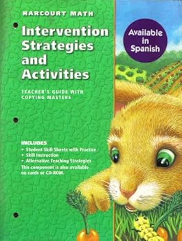 Hardcover Harcourt Math Intervention Strategies and Activities : Teacher's Guide with Copying Masters Grade 1 Book