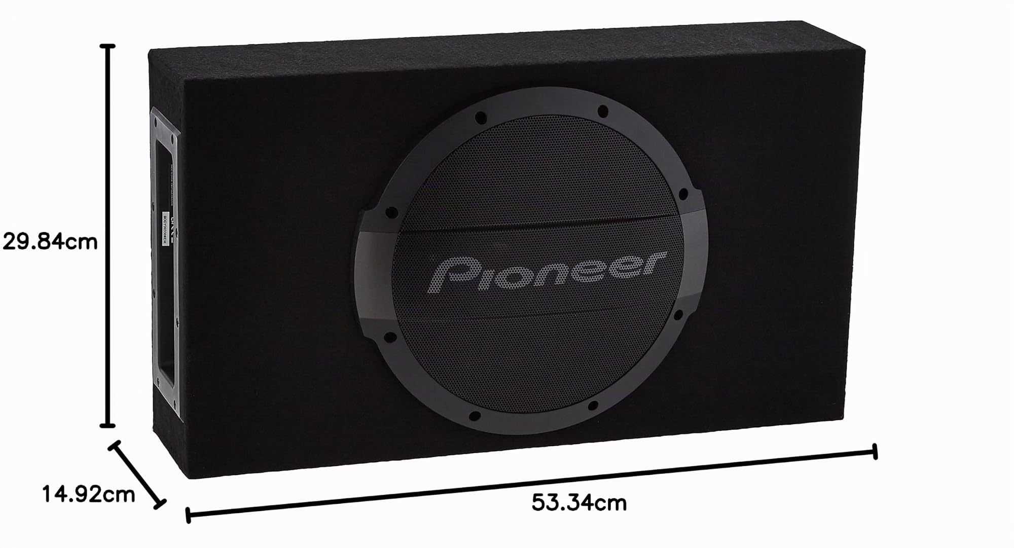 PIONEER TS-WX1010LA - Subwoofer Sellado de 25 cm de Poca Profundidad con Amplificador Incorporado (1200 W)