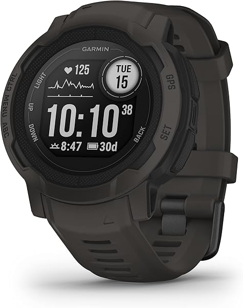 Garmin Instinct 2, Solar Tactical Edition Noire - Montre GPS Solaire Robuste et connectée - Boîtier 45 mm - 2