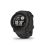 Garmin Instinct 2 – wasserdichte GPS-Smartwatch mit bis zu 28 Tagen Akkulaufzeit, über 40 Sport-Apps, Fitnessfunktionen wie Trainingszustand, Fitnessalter oder Schlafanalyse 45 mm Standard Schiefergrau