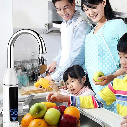 Miniatura 7 de Grifo de calentador de agua instantáneo de 3000 W y 220 V sin tanque, calentador eléctrico de agua caliente, calentador de agua caliente eléctrico