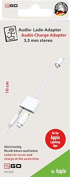 2Go Lightning Adapter Audio Compatible with Apple iPhone 7 and Above