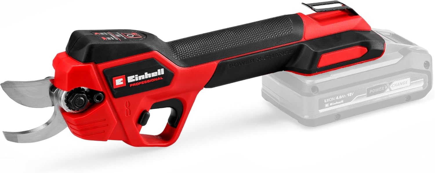 Einhell Professional Akku-Astschere GP-LS 18/28 Li BL-Solo Power X-Change (18 V, einstellbare Schnittkapazität, bis 28 mm Aststärke, Bypass-Klingen, Gürtelclip, ohne Akku)