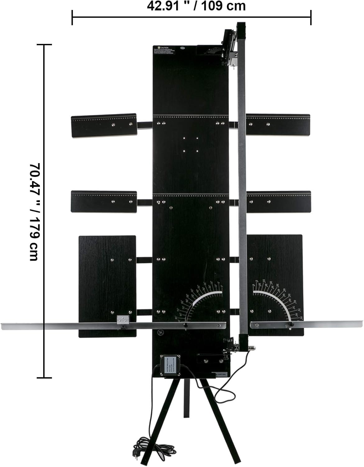 VEVOR Styroporschneider, 200W Schaumschneider aus Aluminiumlegierung, Styrocutter mit Nickel-Chrom-Legierun, 42V Ausgangsspannung, Schnittlänge 127 cm Nut-Maschine für Profis, Heimwerker, 179x42x15cm