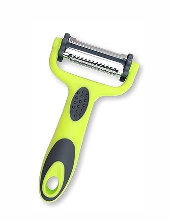 Victoria Peeler) 3-in-1 Rotatable Stainless Steel Blade, Work for Vegetable, Carrot and Fruit Peeler, Green