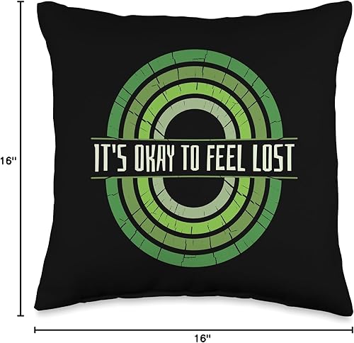 Miniatura 4 de Mental Health Designs for Mental Health Awareness It's Ok to Feel Lost Awareness - Almohada de salud mental, 16 x 16 pulgadas, multicolor