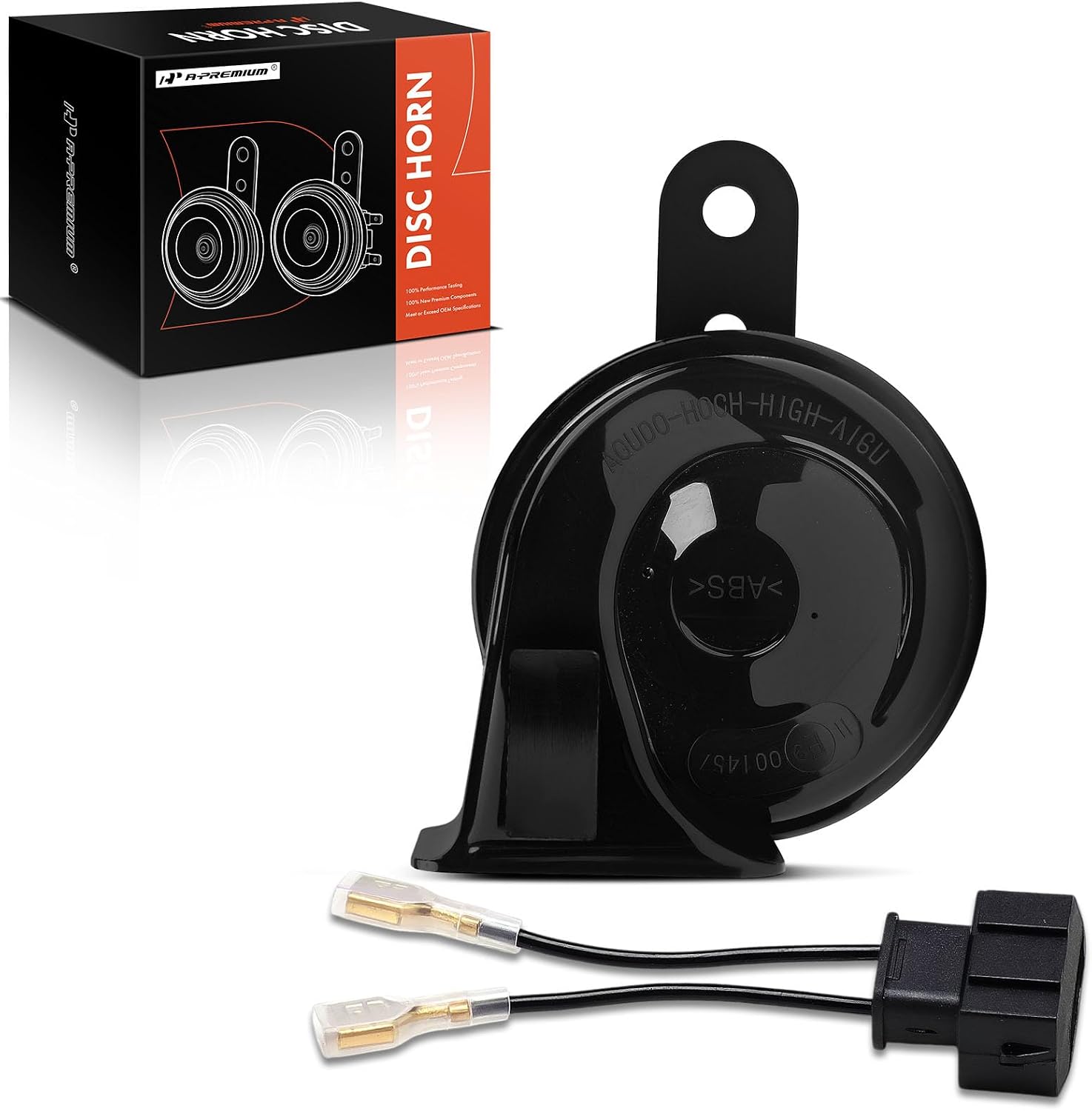 A-Premium Snail Horn Compatible with Volkswagen Jetta, Passat, Golf, Santana, Lavida, Bora & Audi A6, 100, 200, Skoda, Octavia - with 1 Wire Connector