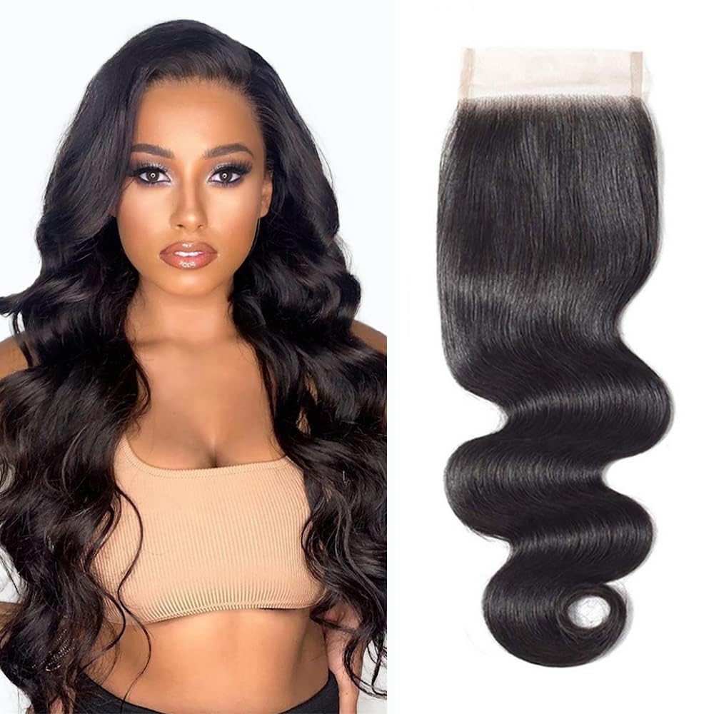Straight Closure 2x6 Lace Closure Human Hair Middle Part Closure Straight HD Transparent Lace Closure 2x6 Human Hair Kim K Closure 20inch
