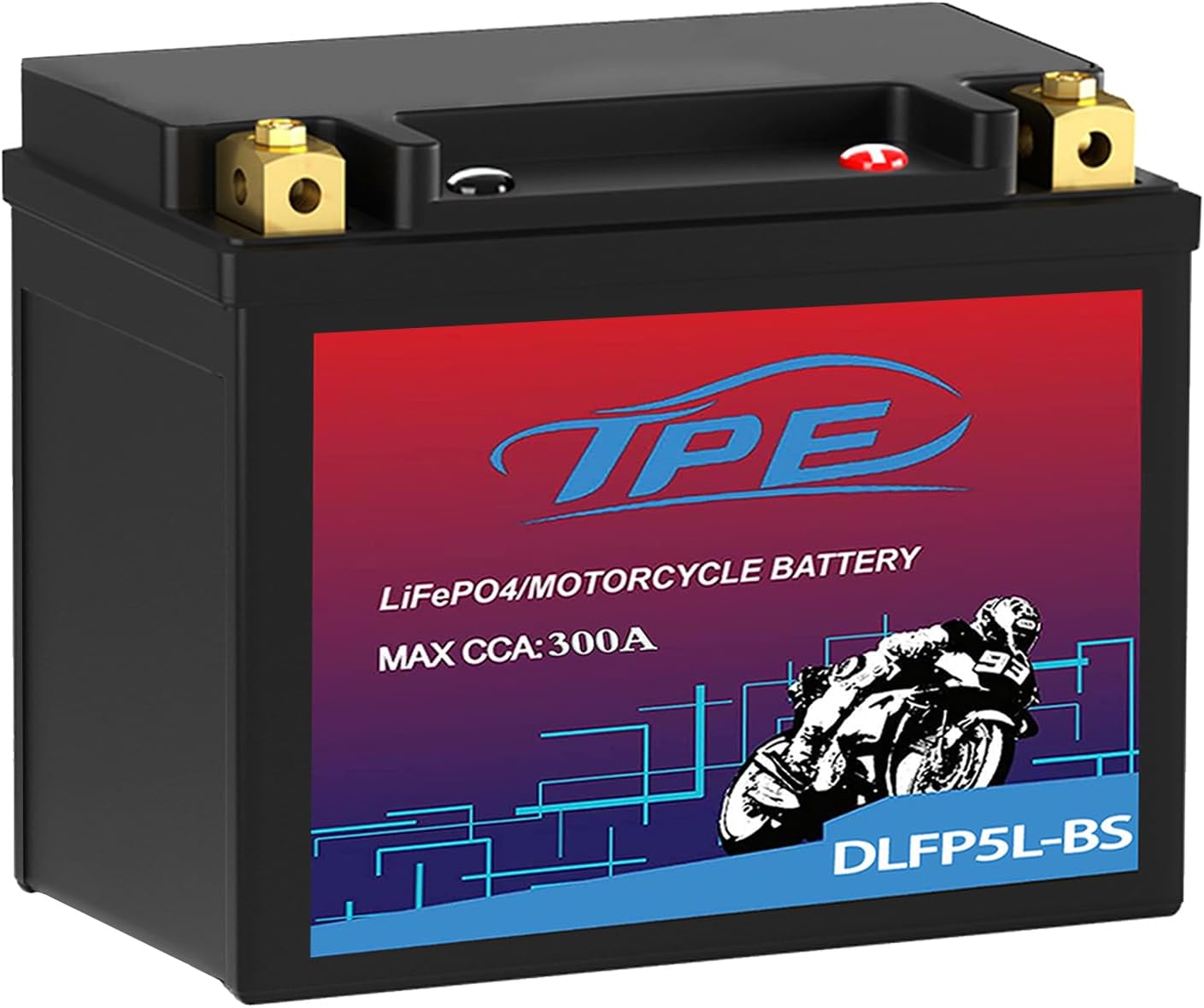 SHIDO LTZ10S Lithium Motorradbatterie 4Ah 12V YTZ10S