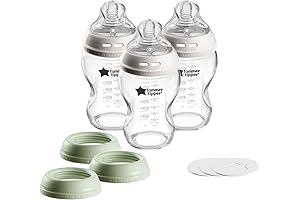Tommee Tippee 3-in-1 Glass Baby Bottles & Food Storage Set