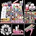 Fashion Zone Acrylic Nail kit with 3pcs Acrylic Powder,120ml Acrylic Liquid,Glitter Mini-ball Velvet Powder, Nail Art Design Kit
