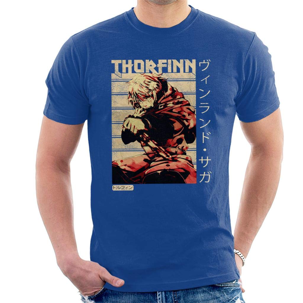 Vinland Saga Thorfinn Men's T-Shirt Royal Blue