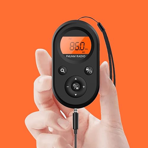 Radio portátil AM FM, radio de bolsillo personal recargable con la mejor recepción, batería de larga duración, auriculares estéreo, pequeñas radios