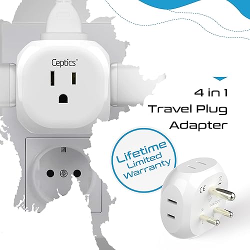 Vista 153 de Adaptador de conexión universal a tierra Ceptics EE. UU./Japón - tipo B