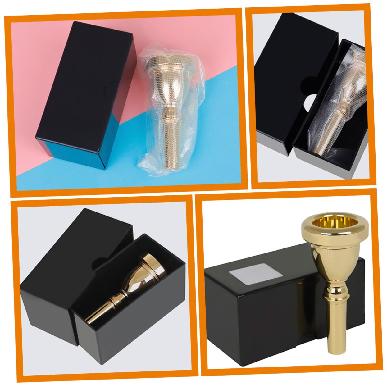 Tuba Mundstück Einfach zu Montieren und Stabil 14mm aus Messing als Tubateil und Tubazubehör für Professionelle Musiker und Anfänger