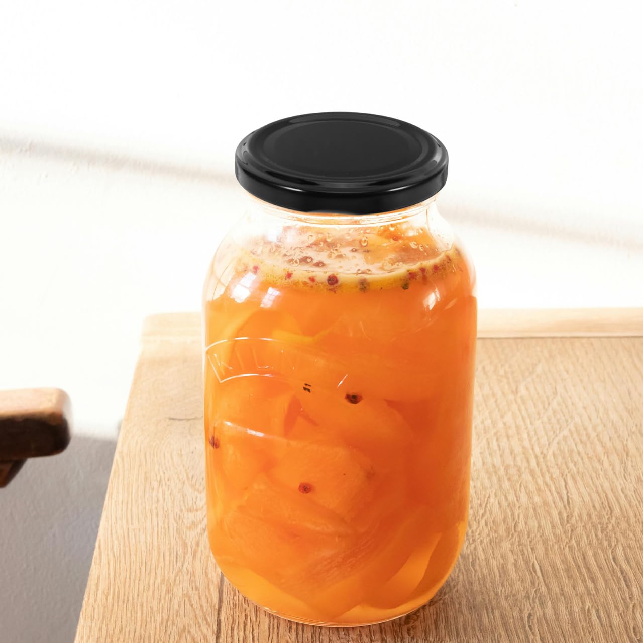 Alipis 50 coperchi per yogurt 66 mm – Capsule Twist Off per barattolo perfetto e barattolo di muratore – coperchi in metallo di ricambio ermetici per marmellata conservazione alimentare e conserve