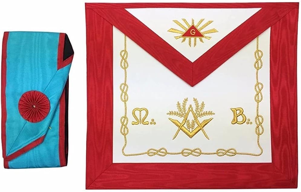 BRICKS MASONS Worshipful Master Scottish Rite Regalia Set - Moire