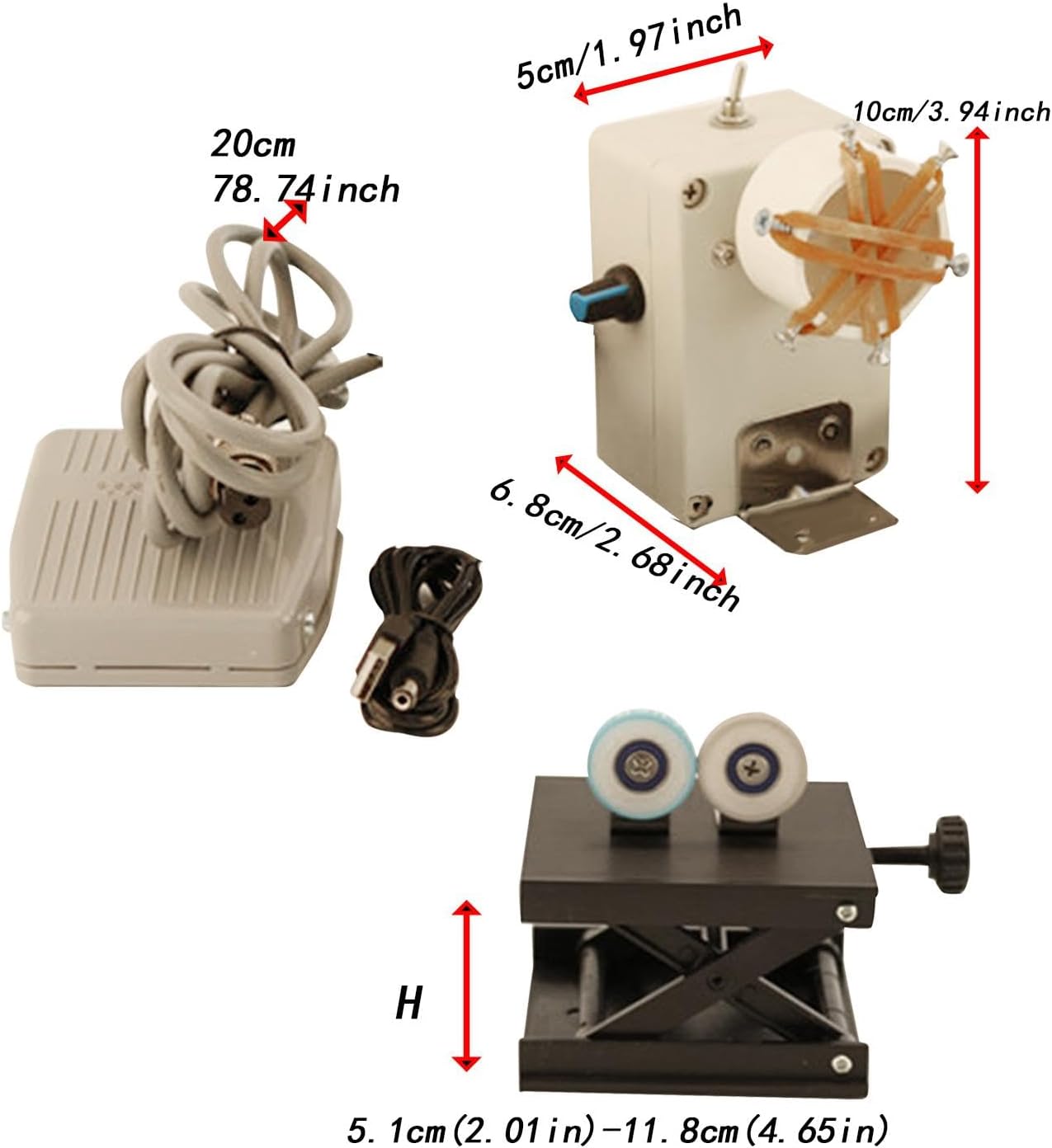 Yiju DIY Winding Machine Fishing Tools Rod Wrapping Epoxy Painting Pole Support Stand Professional Rod Building Tool Accessories