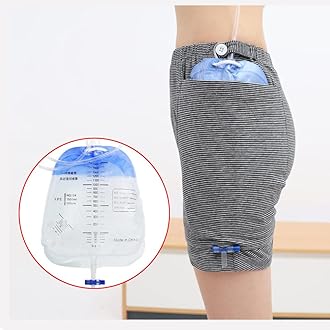 Urine Bag Pants, Incontinence Care Trousers Catheter Underwear for Elderly, Urinate Drainage Bag Pants Abdominal Surgeries Patient, Ostomy Drainage Bag Care Pants, Incontinence Care Pant