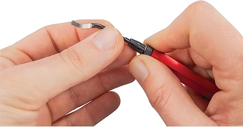 Miniatura 8 de Performance Tool W2960 Escariador y herramienta de desbarbado para metal, PVC y conducto con cabezal giratorio y cambio de cuchilla de liberación