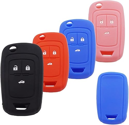 Miniatura 3 de Toiumops Funda de llave de coche para Chevrolet Cruze Spark Onix Silverado Volt Camaro Aveo Sonic 2013, funda de silicona para llave de coche